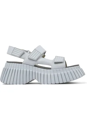 Camper BCN - Sandals for Women - Grey, size 38, Smooth leather