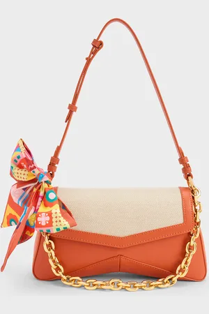 Cayce Tweed Hobo Bag - Red