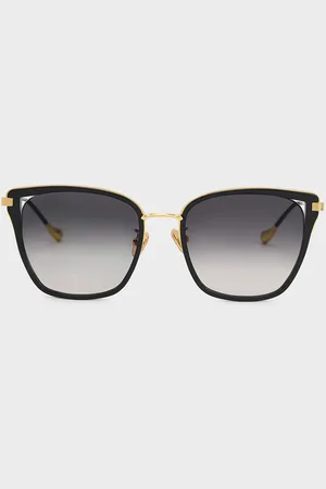 CHARLES & KEITH Recycled Acetate Wire-Frame Butterfly Sunglasses