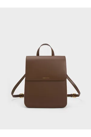 CHARLES & KEITH Octavia Front Flap Structured Backpack