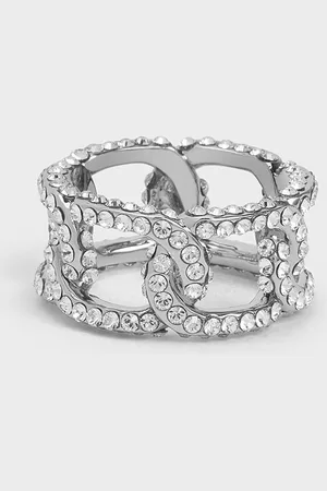 CHARLES & KEITH Gabine Swarovski Crystal Chain-Link Ring