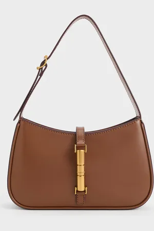 CHARLES & KEITH Cesia Metallic Accent Shoulder Bag