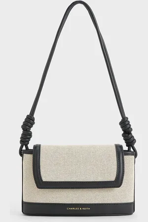 CHARLES & KEITH Sabine Canvas Knotted-Strap Bag