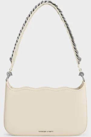 CHARLES & KEITH Wavy Braided Chain-Link Shoulder Bag