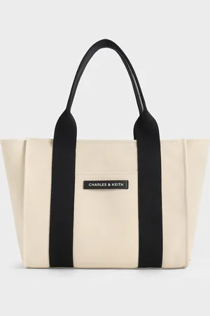 CHARLES & KEITH Large Kay Canvas Tote Bag