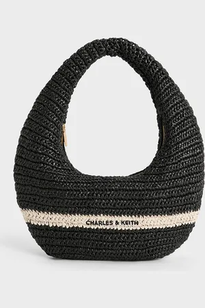 CHARLES & KEITH Allegra Knitted Slouchy Hobo Bag