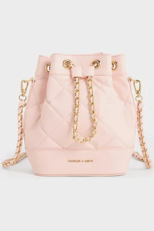 CHARLES & KEITH Julia Quilted Two-Way Bucket Bag