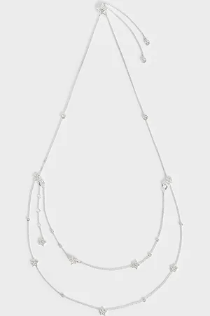 CHARLES & KEITH Horoscope Crystal Star Double-Chain Necklace