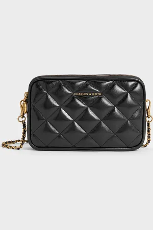 CHARLES & KEITH Mini Apfra Quilted Crossbody Bag