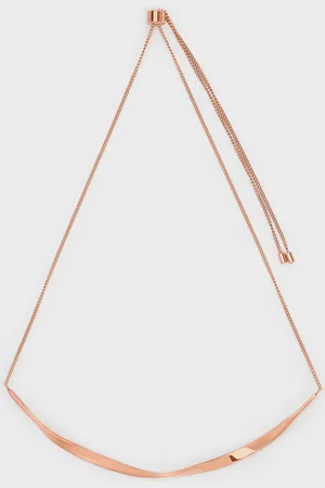 CHARLES & KEITH Lena Twist Bar Necklace