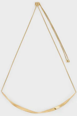 CHARLES & KEITH Lena Twist Bar Necklace