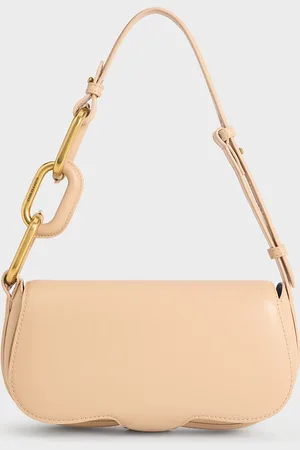 CHARLES & KEITH Kora Metallic-Accent Elongated Bag