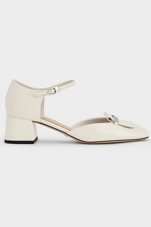 CHARLES & KEITH Leather Square-Toe D