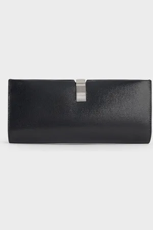 CHARLES & KEITH Wisteria Patent Metallic-Accent Clutch