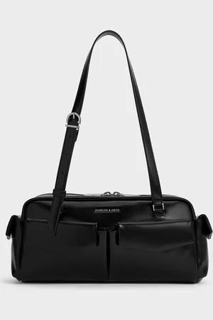 CHARLES & KEITH Rachel Elongated Multi-Pocket Shoulder Bag