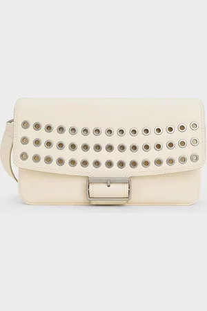 CHARLES & KEITH Liv Grommet Chain-Handle Shoulder Bag
