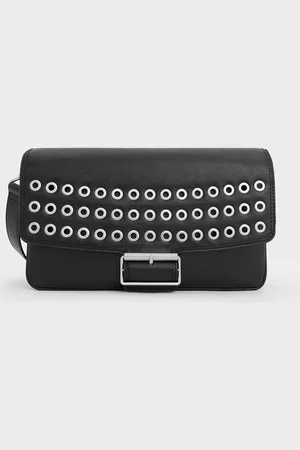 CHARLES & KEITH Liv Grommet Chain-Handle Shoulder Bag