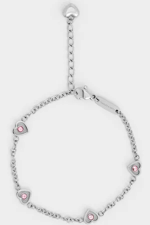 CHARLES & KEITH Malorie Crystal Heart Bracelet
