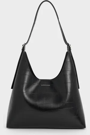 CHARLES & KEITH Liv Croc-Effect Hobo Bag
