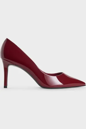 CHARLES & KEITH Emmy Patent Pointed Toe Stiletto Pumps