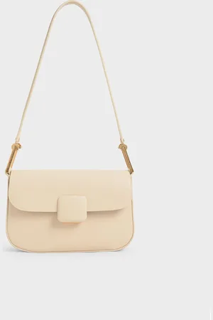 CHARLES & KEITH Koa Square Push-Lock Shoulder Bag