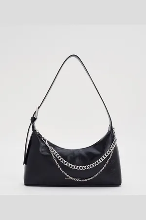 CHARLES & KEITH Atwood Chain-Embellished Shoulder Bag