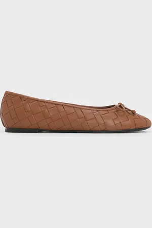 CHARLES & KEITH Ivette Woven Bow Ballet Flats