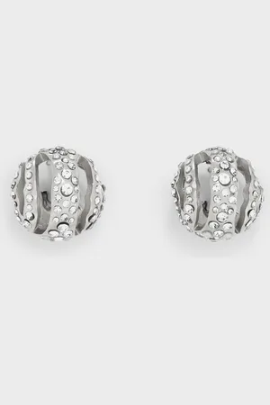CHARLES & KEITH Aine Crystal Sculptural Hoop Earrings