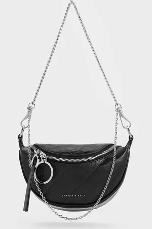 CHARLES & KEITH Philomena Half-Moon Crossbody Bag