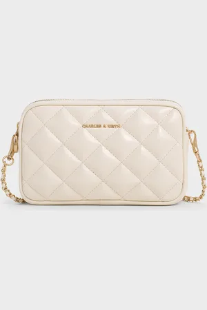 CHARLES & KEITH Mini Apfra Quilted Crossbody Bag