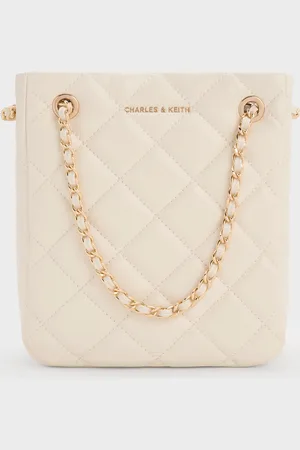 CHARLES & KEITH Alva Quilted Braided-Strap Shoulder Bag