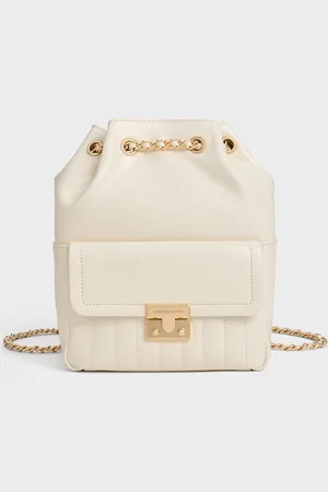 CHARLES & KEITH Donna Crinkle-Effect Backpack