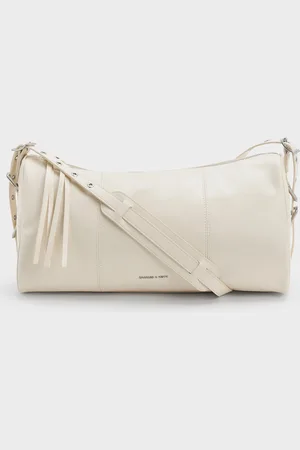 CHARLES & KEITH Bryna Panelled Grommet-Strap Crossbody Bag