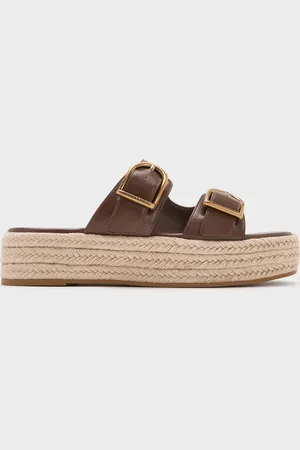 CHARLES & KEITH Double-Strap Espadrille Flatform Sandals