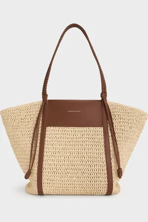 CHARLES & KEITH Shalia Raffia Tote Bag