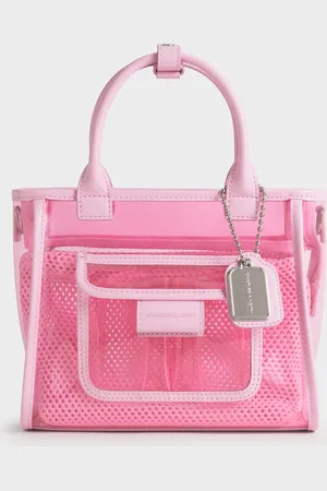 CHARLES & KEITH Norah See-Through Mesh Tote Bag