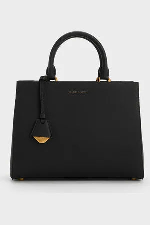 CHARLES & KEITH Mirabelle Structured Top Handle bag