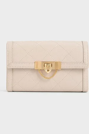 CHARLES & KEITH Tallulah Quilted Push-Lock Clutch