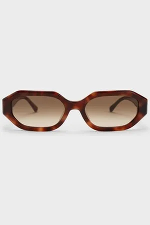CHARLES & KEITH Gabine Recycled Acetate Oval Sunglasses