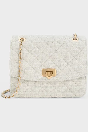 CHARLES & KEITH Cressida Tweed Chain Strap Bag