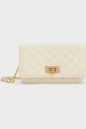 CHARLES & KEITH Cressida Quilted Push-Lock Clutch