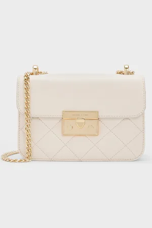 CHARLES & KEITH Alva Quilted Chain-Handle Bag