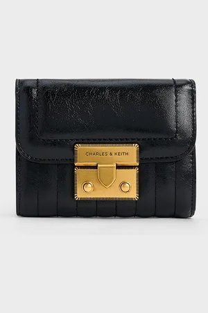 CHARLES & KEITH Donna Crinkle-Effect Wallet