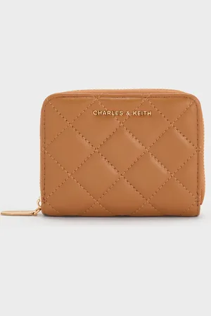 CHARLES & KEITH Alva Quilted Zip-Around Wallet