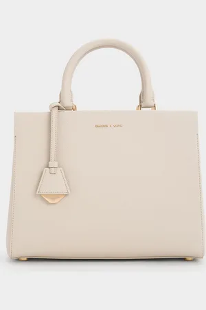 CHARLES & KEITH Mirabelle Structured Top Handle bag