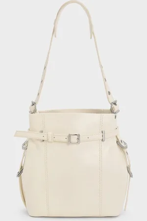 CHARLES & KEITH Bryna Belted Bucket Bag