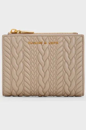 CHARLES & KEITH Apolline Textured Top-Zip Wallet