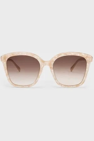 CHARLES & KEITH Oversized Square Acetate Sunglasses