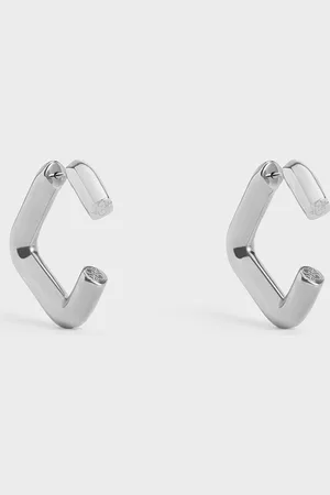 CHARLES & KEITH Angular Hoop Earrings