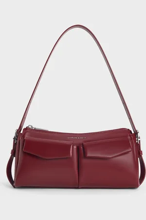 CHARLES & KEITH Rachel Elongated Front-Pocket Chain-Handle Bag